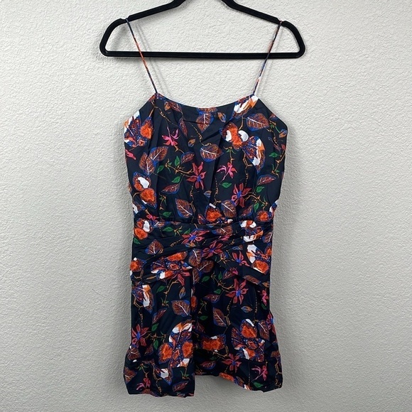 NWT Derek Lam 10 Crosby Floral Camisole Flounce Hem Mini Dress Sz 2 - Picture 4 of 14